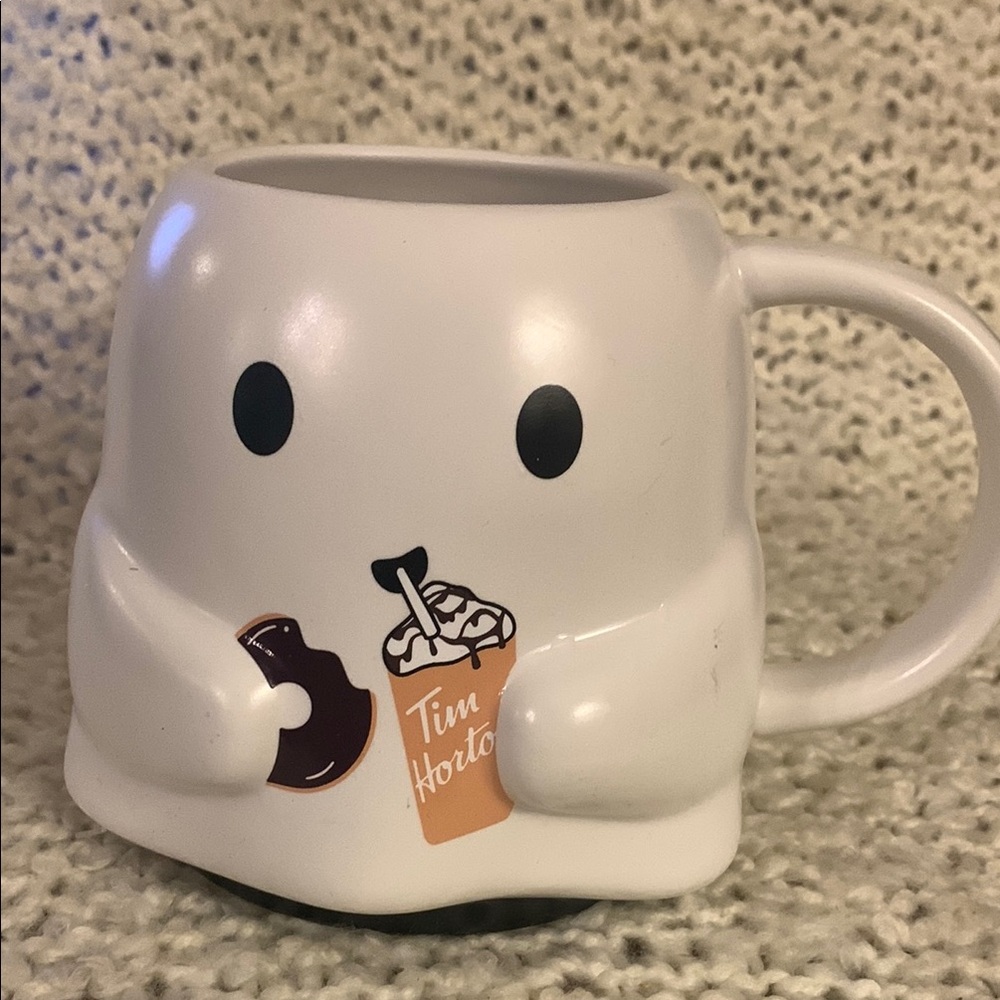 Tim Hortons color changing Ghost Mug from Halloween 2024.